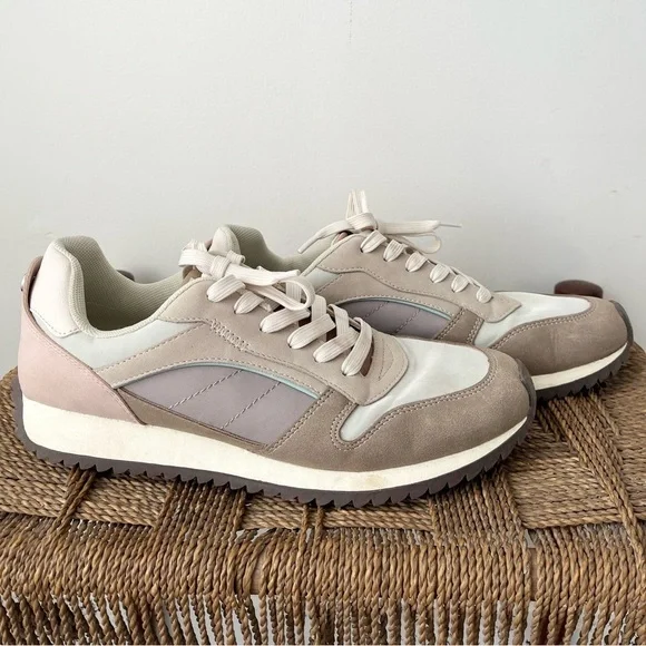 Steve Madden Shoes Women’s 8.5 Kinkade Pastel Sneakers Pink and Brown - Picture 3 of 8